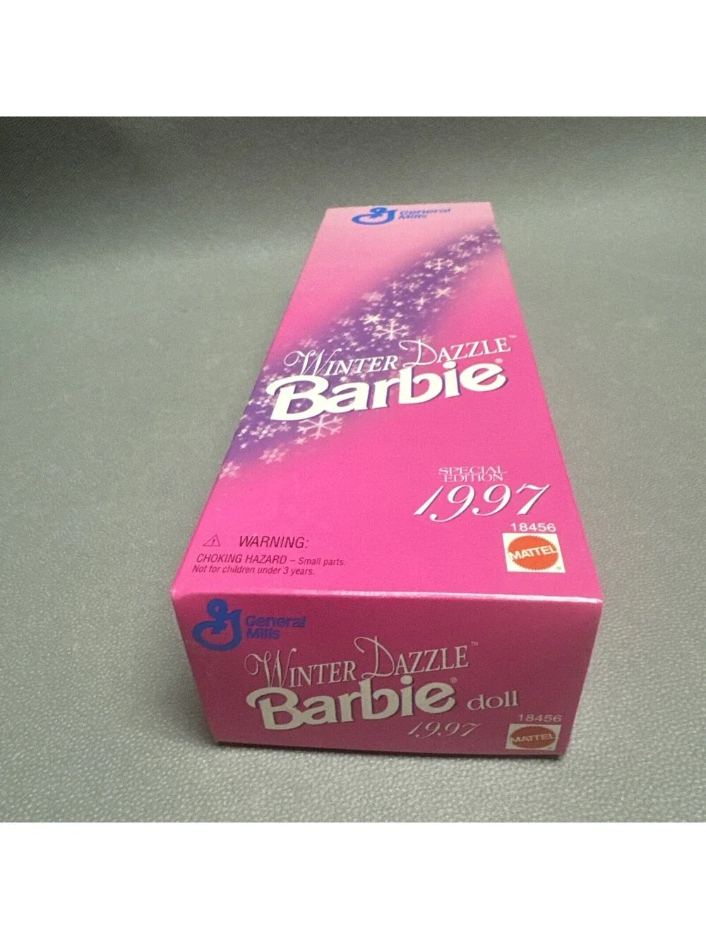Mattel Winter Dazzle Barbie Doll 1997 Special Edition General Mills 18456 Pink